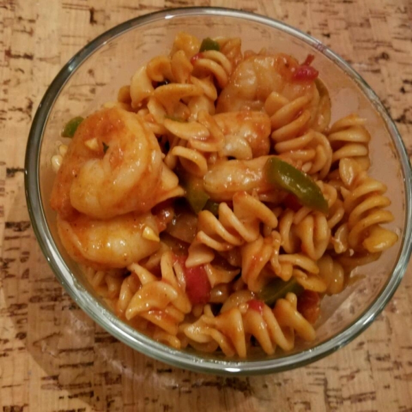 Caribbean Pasta with Shrimp