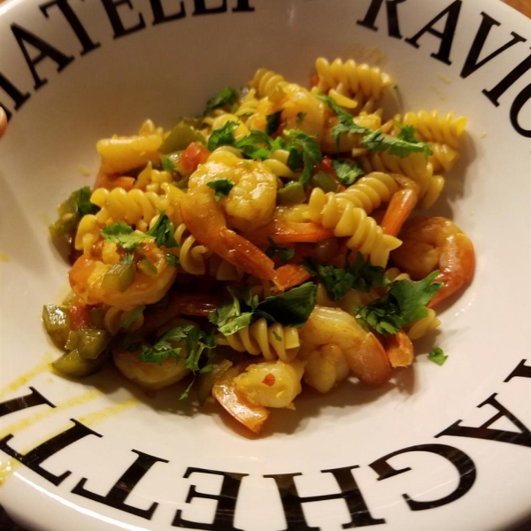 Caribbean Pasta with Shrimp