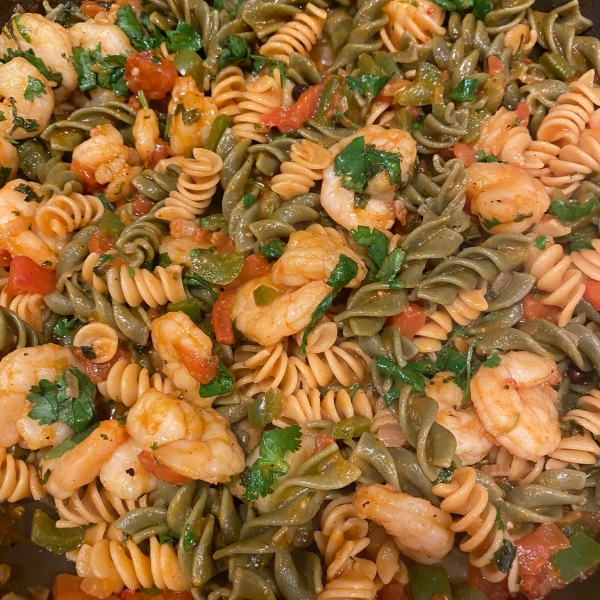 Caribbean Pasta with Shrimp