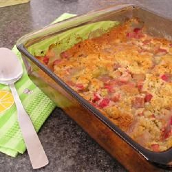 Rhubarb Buttermilk Pudding