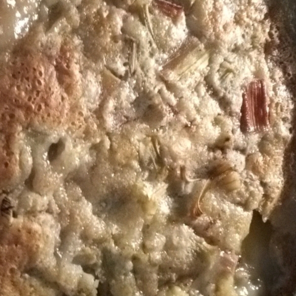 Rhubarb Buttermilk Pudding