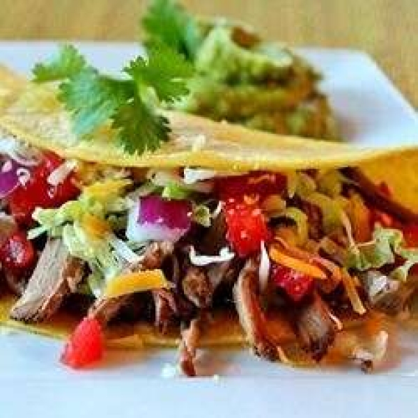 Green Chile Beef Tacos