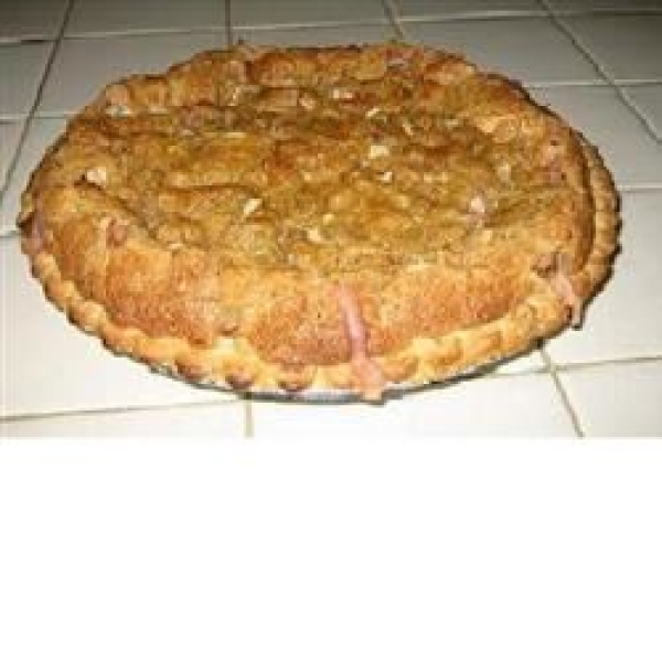 Crispy Rhubarb Pie