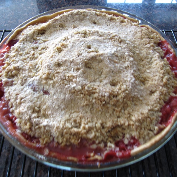 Crispy Rhubarb Pie