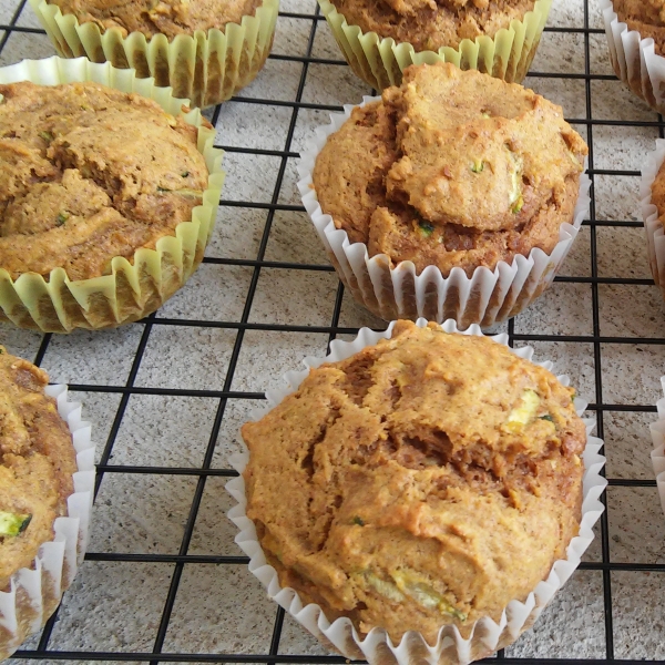 Pumpkin Spice Zucchini Muffins