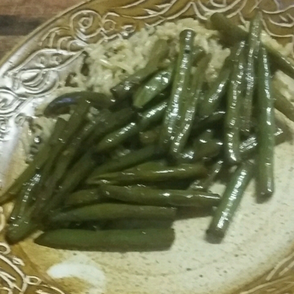 Dad's Pan-Fried Green Beans