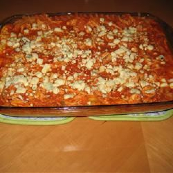 Buffalo Cheesy Chicken Lasagna