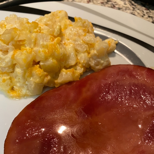 Easy Tasty Ham Steaks with Maple Glaze for Two