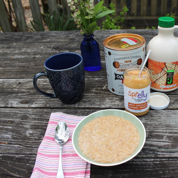 Peanut Butter and Maple Oatmeal