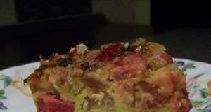 Mom's Rhubarb Custard Torte