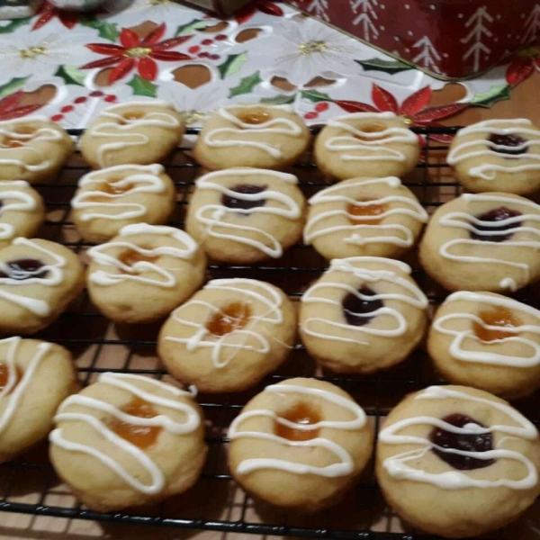 White Chocolate Raspberry Thumbprint Cookies