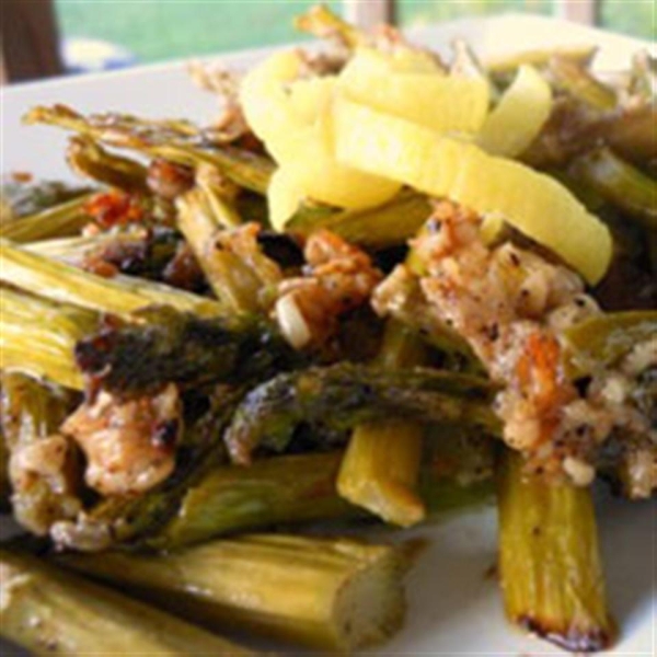 Roasted Asparagus with Sea Salt and Parmesan