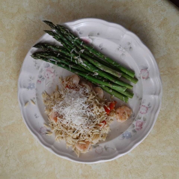 Shrimp Orzo Pesto