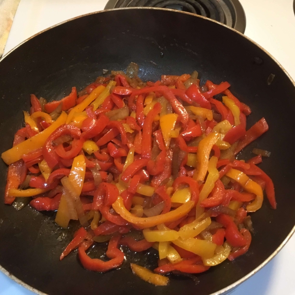 Caramelized Red Bell Peppers and Onions