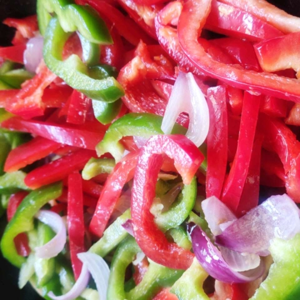 Caramelized Red Bell Peppers and Onions