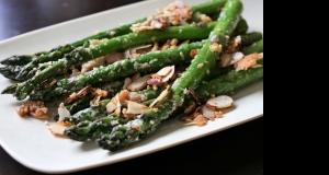 Asparagus with Sliced Almonds and Parmesan Cheese