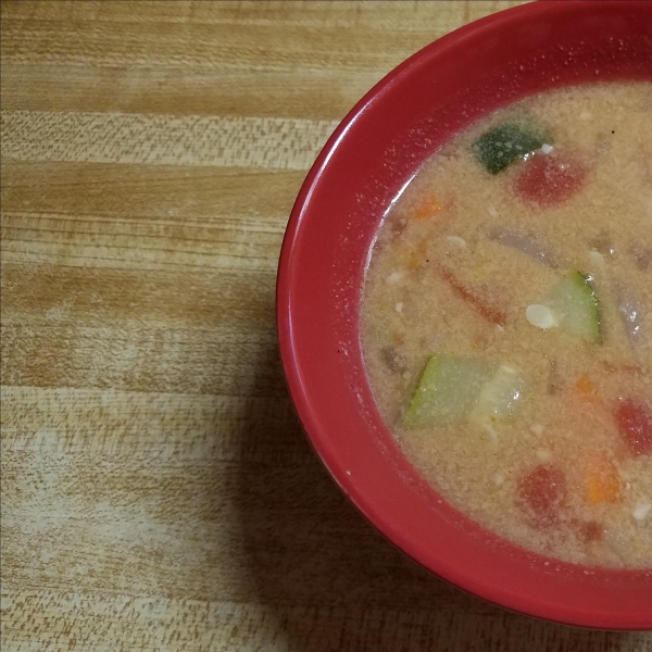 Peanut Butter Vegetable Chicken Soup