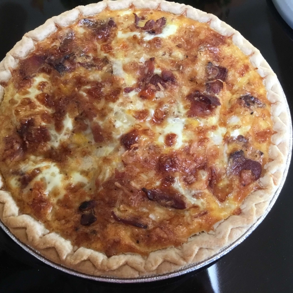 Easy Bacon and Cheese Quiche