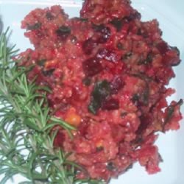 Beet and Cheddar Risotto