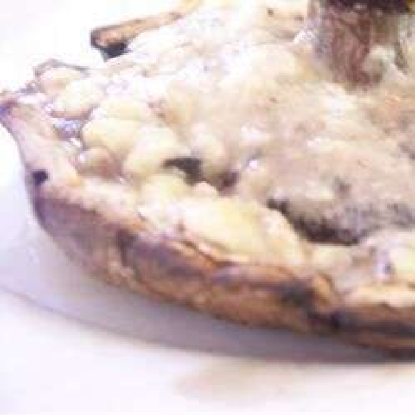 Roasted Portobello Mushrooms with Blue Cheese