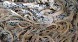 Spinach Mushroom and Ricotta Fettuccine