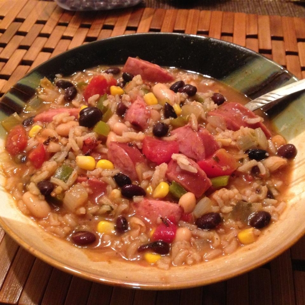 Sassy Sausage and Black Bean Soup