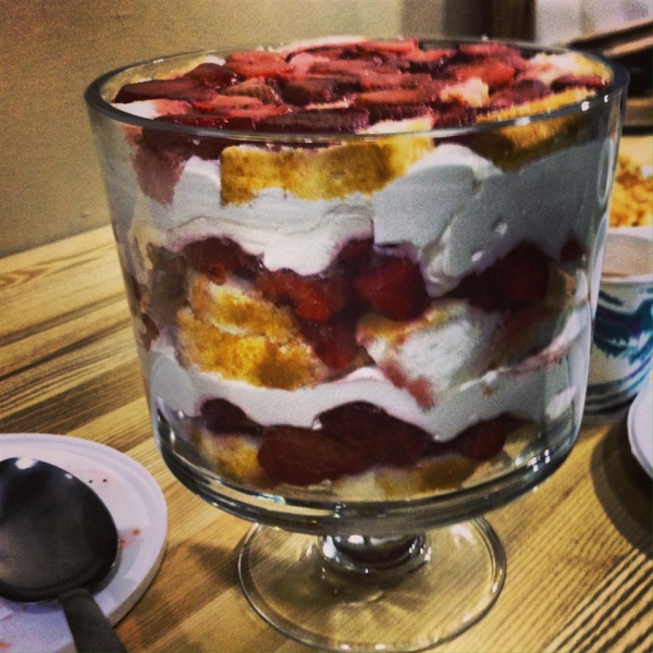 Strawberries and Cream Trifle