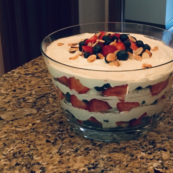 Strawberries and Cream Trifle