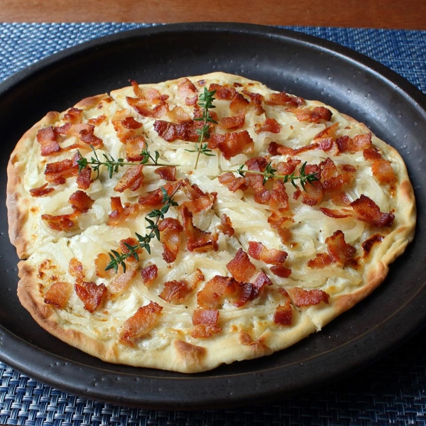 Tarte Flambee (Alsatian Bacon & Onion Tart)