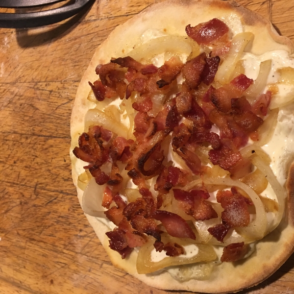 Tarte Flambee (Alsatian Bacon & Onion Tart)