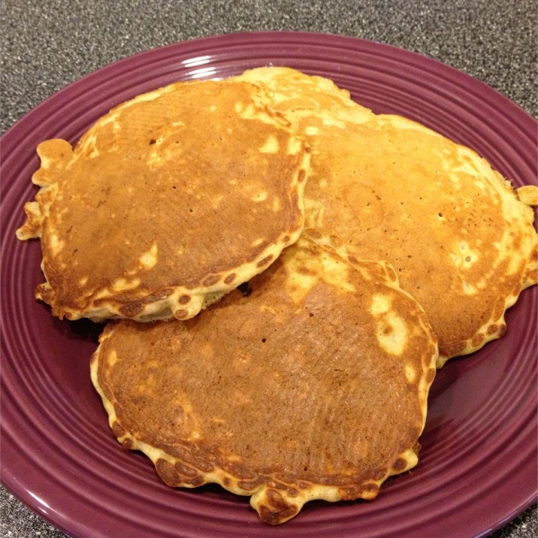 Peanut Butter and Jelly Oatmeal Pancakes