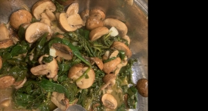 Balsamic-Garlic Spinach and Mushrooms