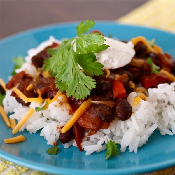 Texi-Fied Black Beans and Brown Rice