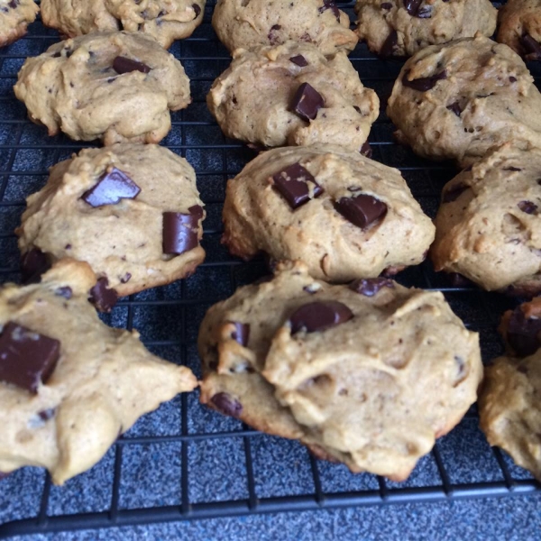 Egg Free Chocolate Chip Pumpkin Cookies