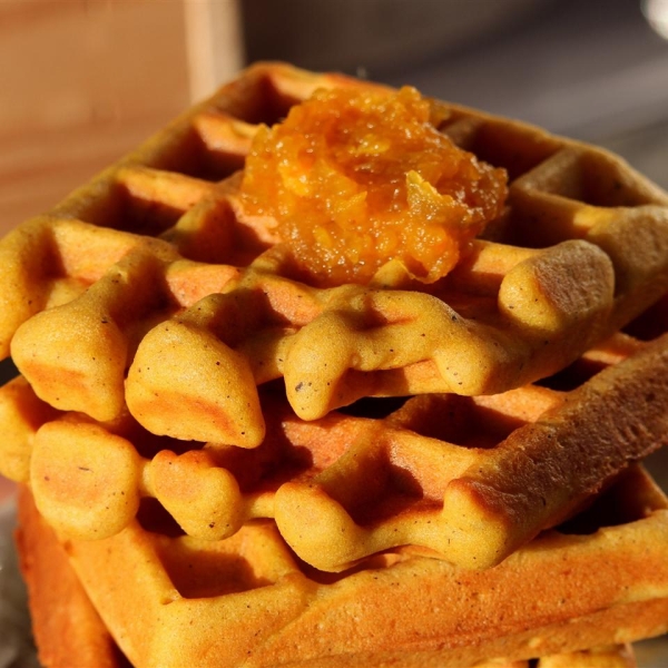 Perfect Gluten-Free Pumpkin Waffles