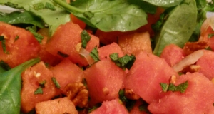 Spinach Watermelon-Mint Salad