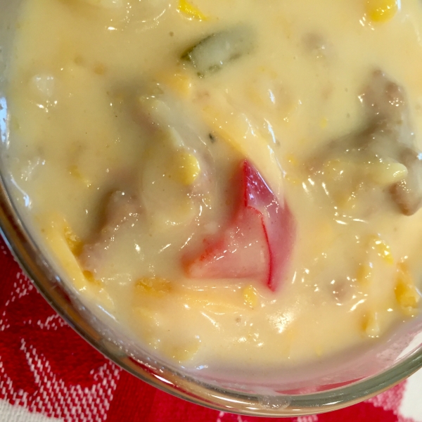 Texas Corn Chowder with Venison