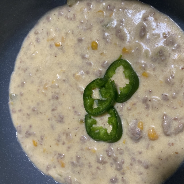 Texas Corn Chowder with Venison