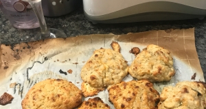 Garlic, Blue Cheese, and Bacon Biscuits