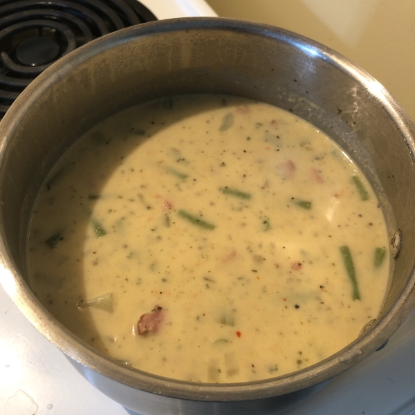 Healthier Delicious Ham and Potato Soup