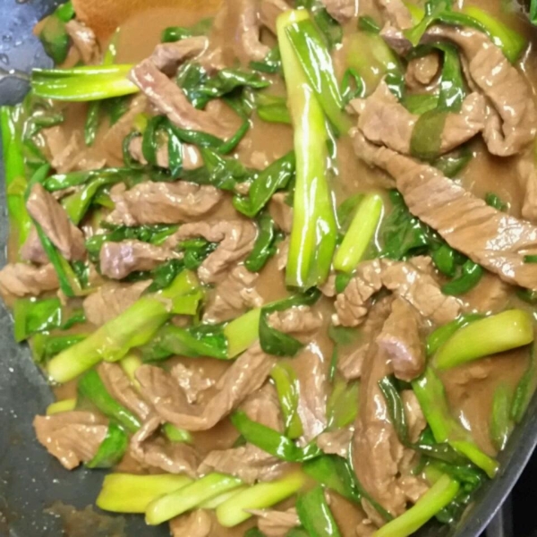 Beef with Green Onion
