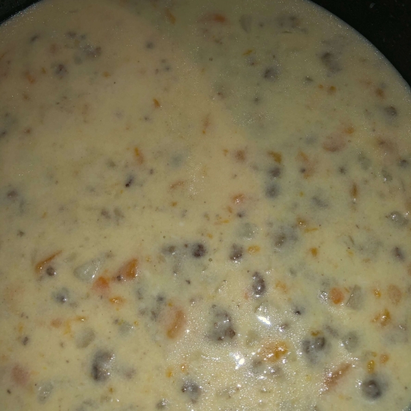 Spicy Cheeseburger Soup