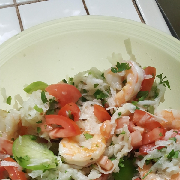 Shrimp, Jicama and Chile Vinegar Salad