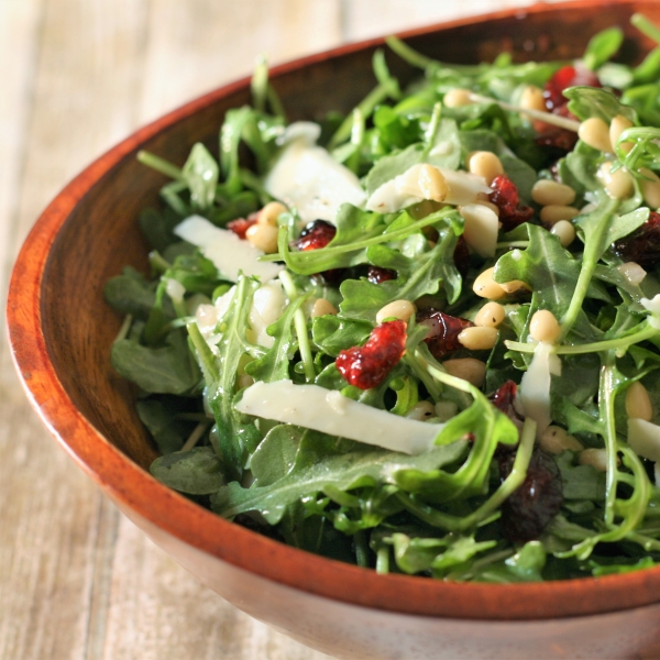 Arugula Salad with Asiago and Cranberries