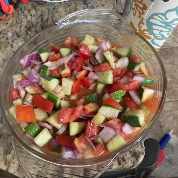 Tomato Cucumber Onion Salad