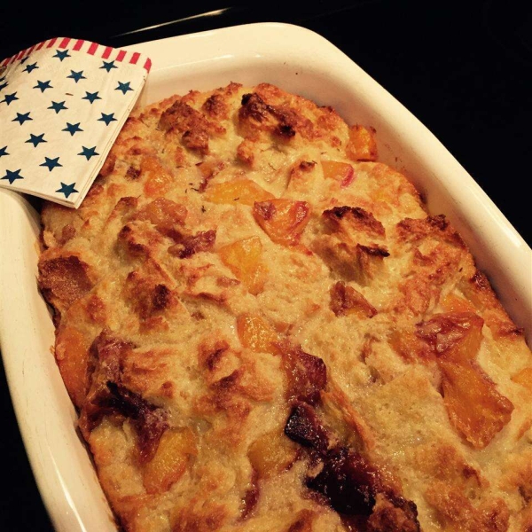 My Peach Bread Pudding