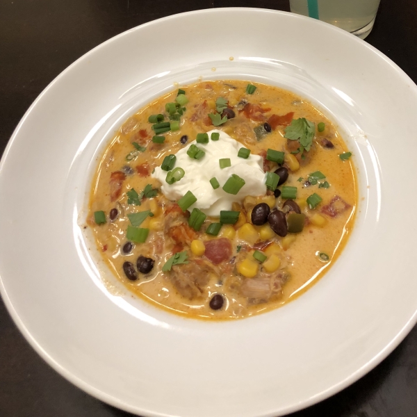 Southwest Black Bean Chicken Soup