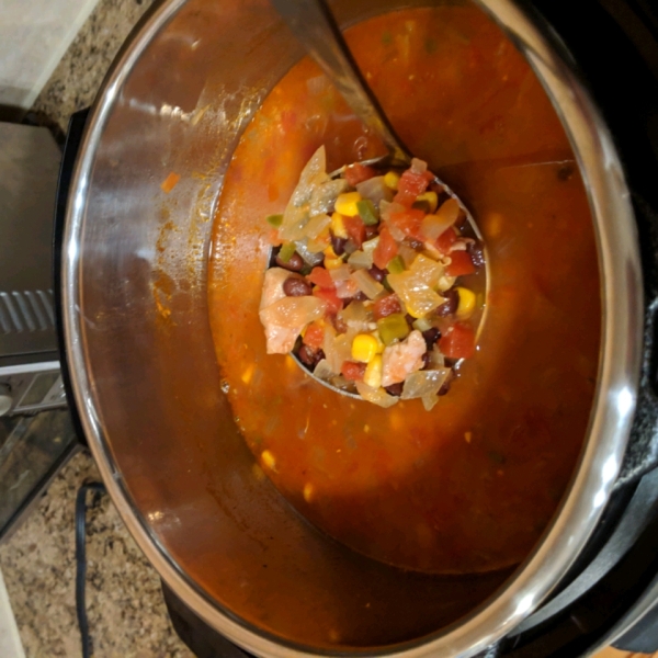 Southwest Black Bean Chicken Soup