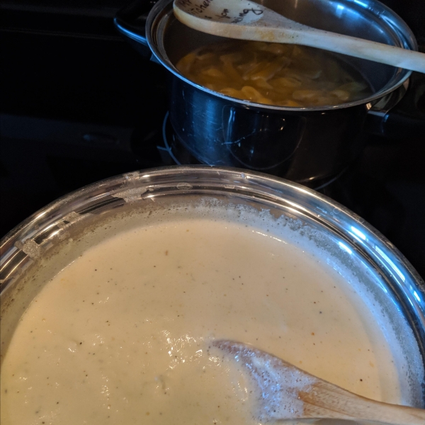 Keto Mozzarella Alfredo Sauce