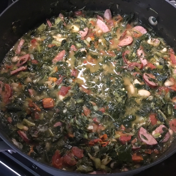 Collard Greens and Bean Soup